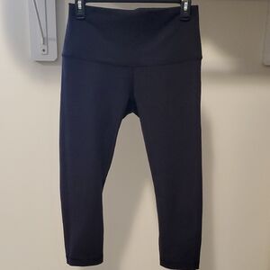 Lululemon Women's Fold Over 14" Waist Cropped Leggings 21" Inseam Sz 6 or 8